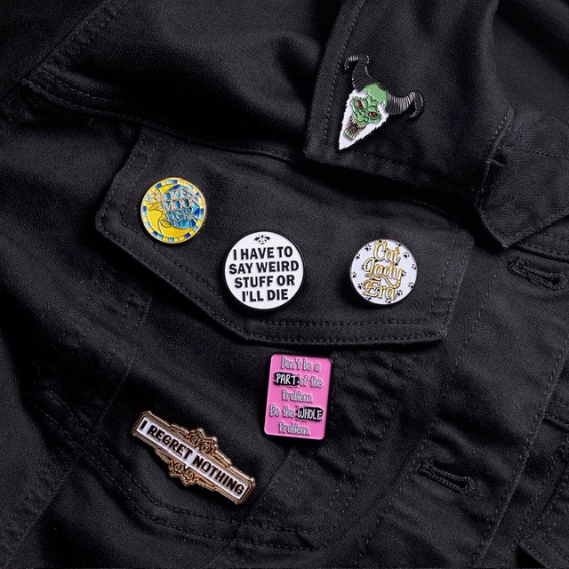 Set of Five Enamel Pins