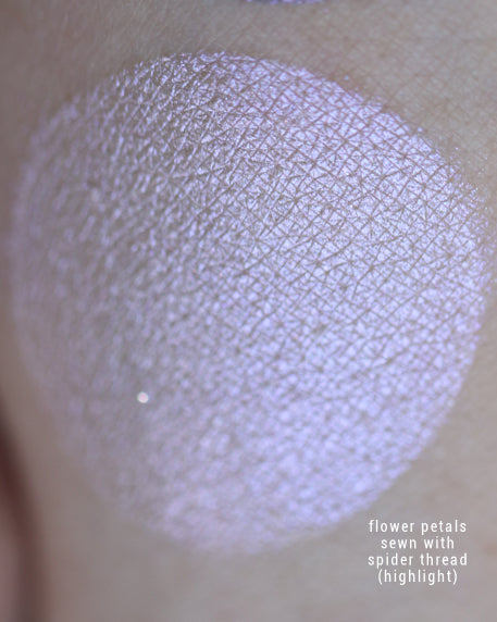 Femme Fatale highlighter in Flower Petals sewn with Spider Thread