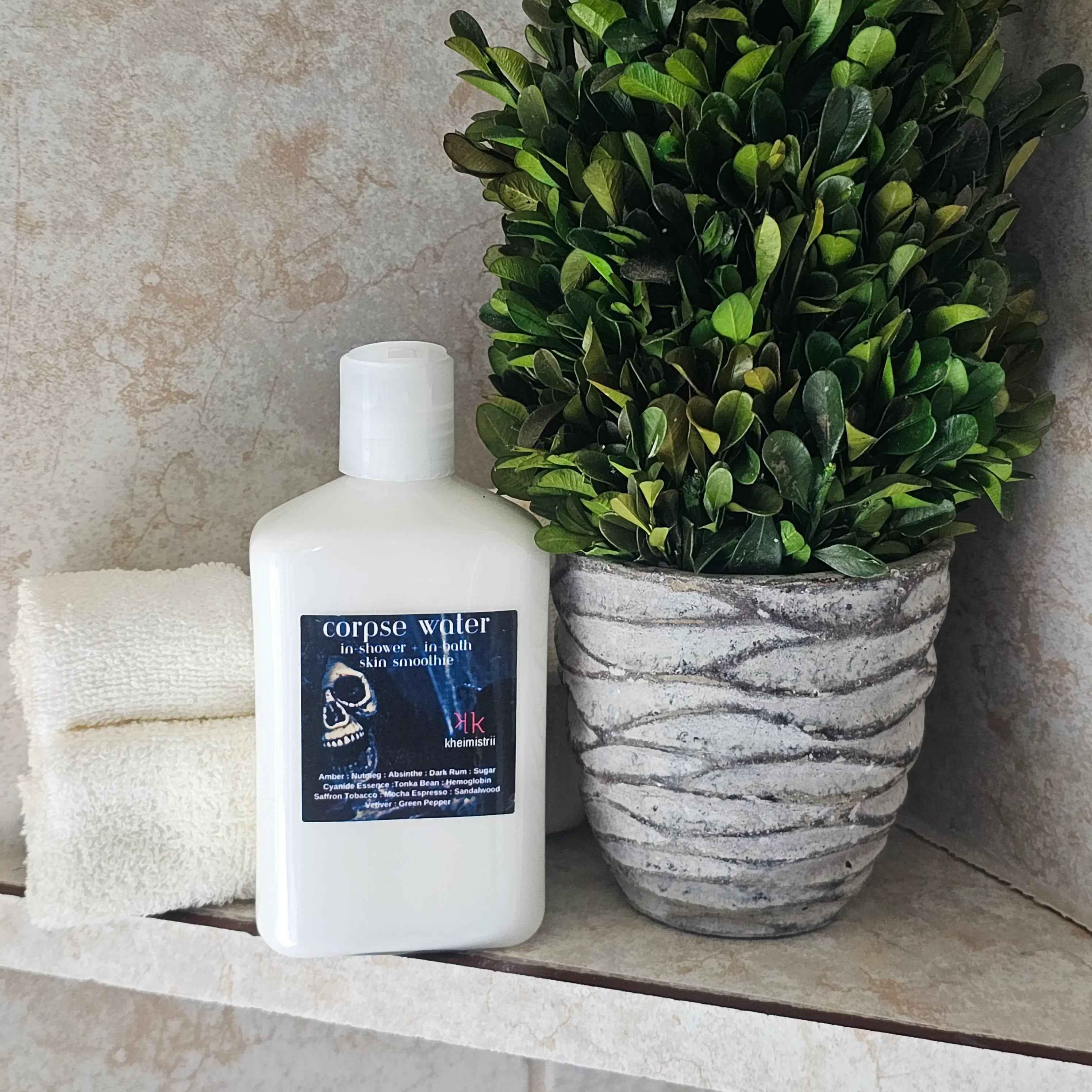 Corpse Water In-Shower + In-Bath Skin Smoothie by Kheimistrii