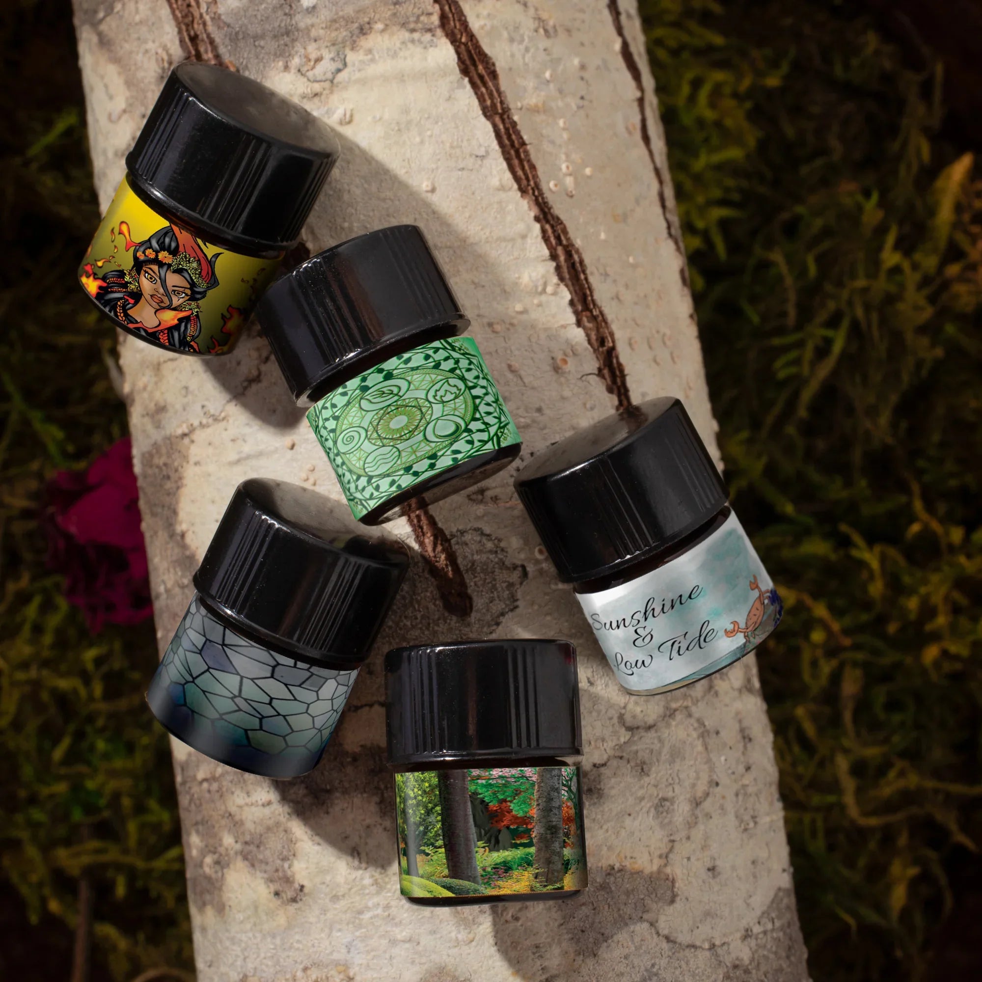 Set of five Earthy 1ml sample vials