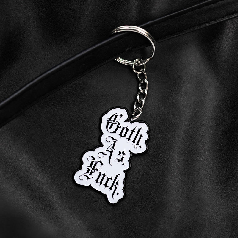 Goth As Fuck Keychain