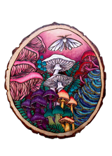 Hand-drawn Bird and Mushroom Vinyl Stickers by Forrest Chel Art