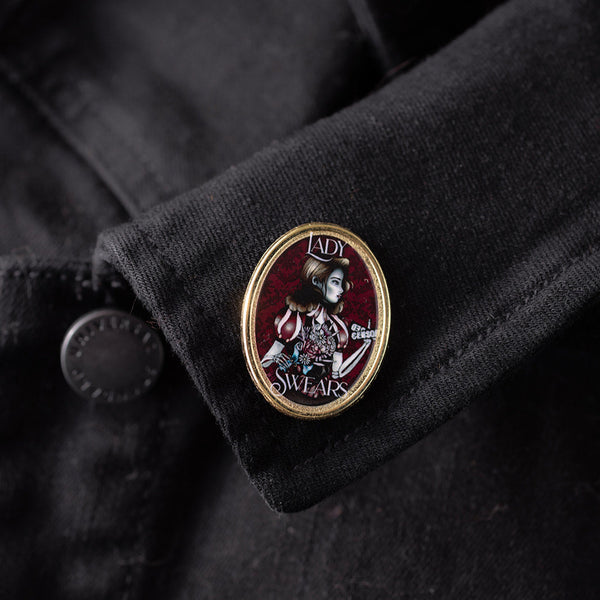 Lady Swears Enamel Pin