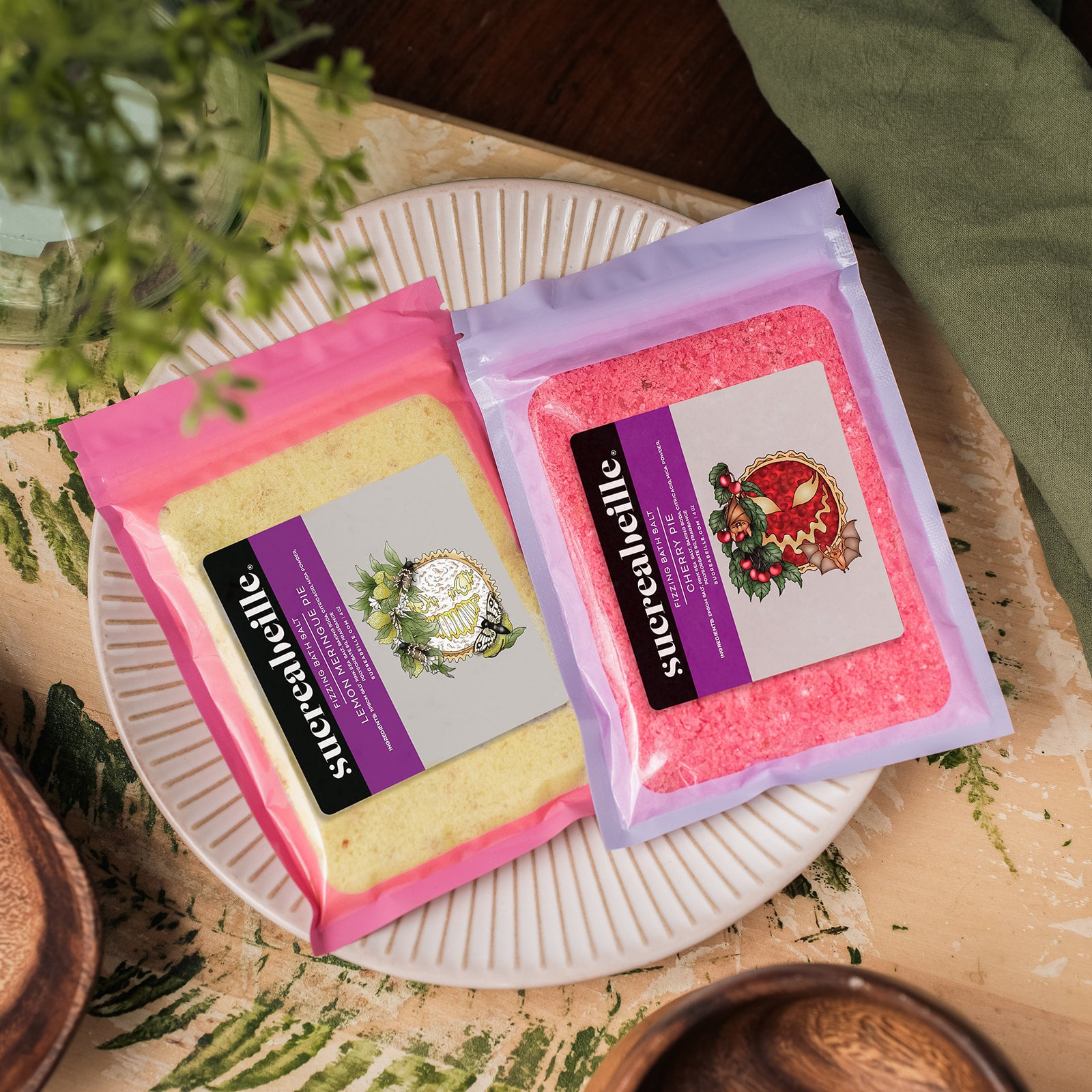 Lemon Meringue Pie OR Cherry Pie Fizzing Bath Salt *Retires 3/14