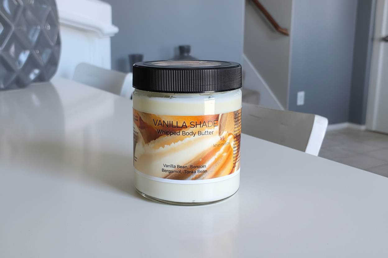 Vanilla Shade 4oz Whipped Body Butter by Kheimistrii