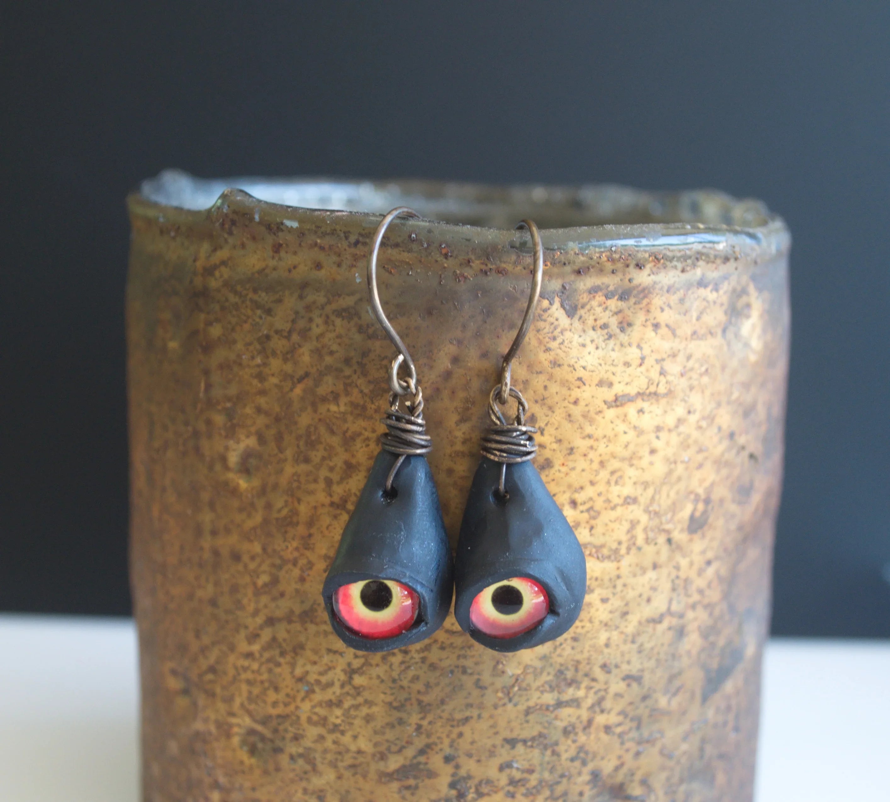 Monster Eye earrings from Nova Leigh Walker