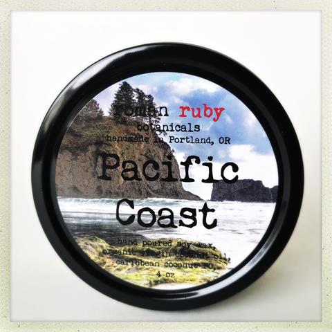 Pacific Coast Candle from Roman Ruby Botanicals