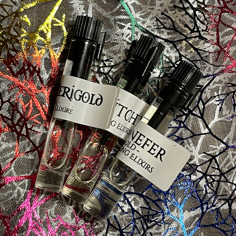 Sample perfumes from Siren Song Elixirs: Pack 2 The Witcher, Yennefer, Triss Merigold