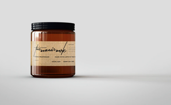 This Woman's Work 25-40 hour soy candle by Freres Branchiaux
