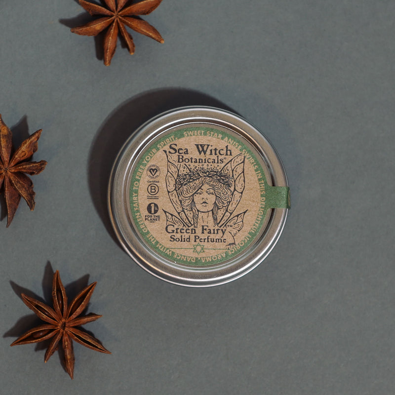 Green Fairy solid perfume from Sea Witch Botanicals