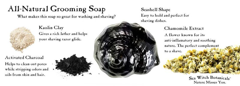 Grooming soap bar from Sea Witch Botanicals