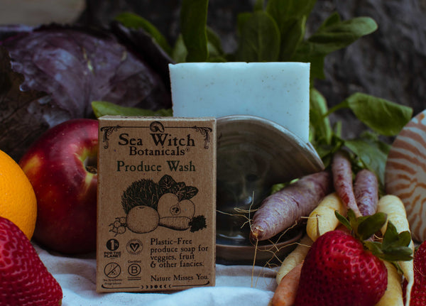 Produce wash bar from Sea Witch Botanicals