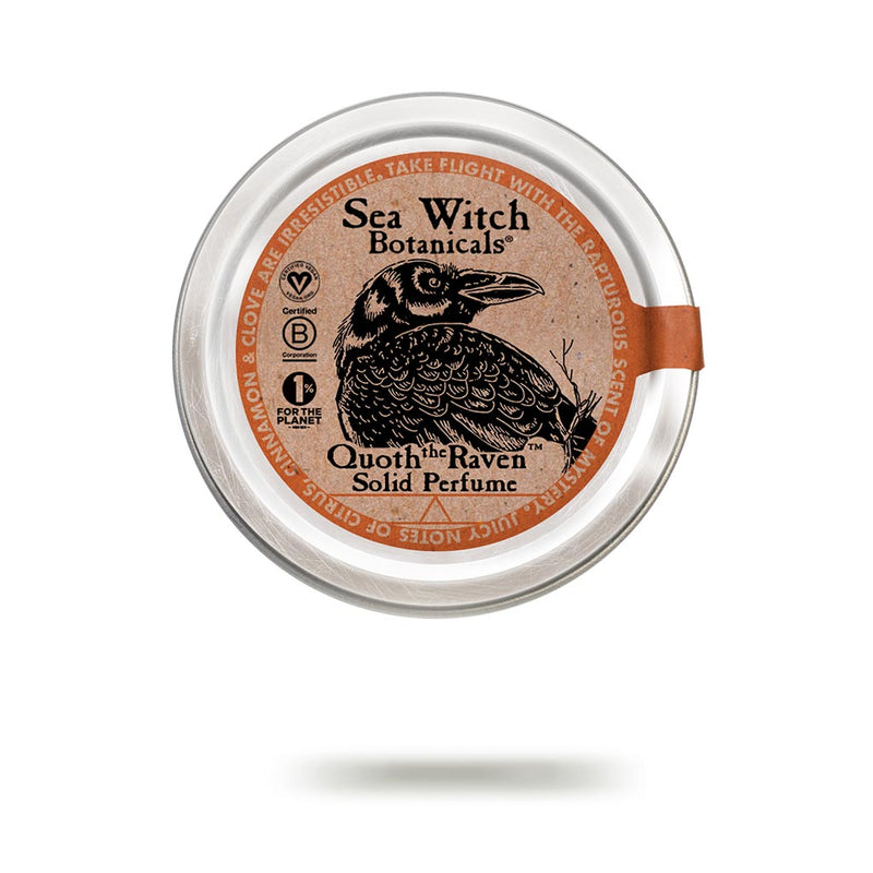 Quoth the Raven solid perfume from Sea Witch Botanicals